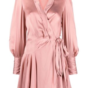 ZIMMERMANN- Silk Wrap Mini Dress