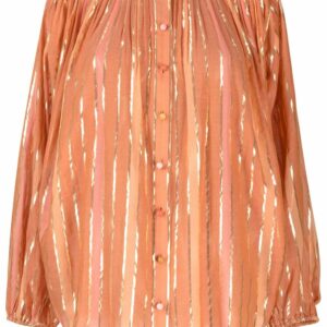 ZIMMERMANN- Striped Cotton Billow Blouse