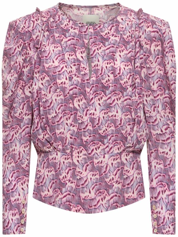 Zarga Printed Silk Top