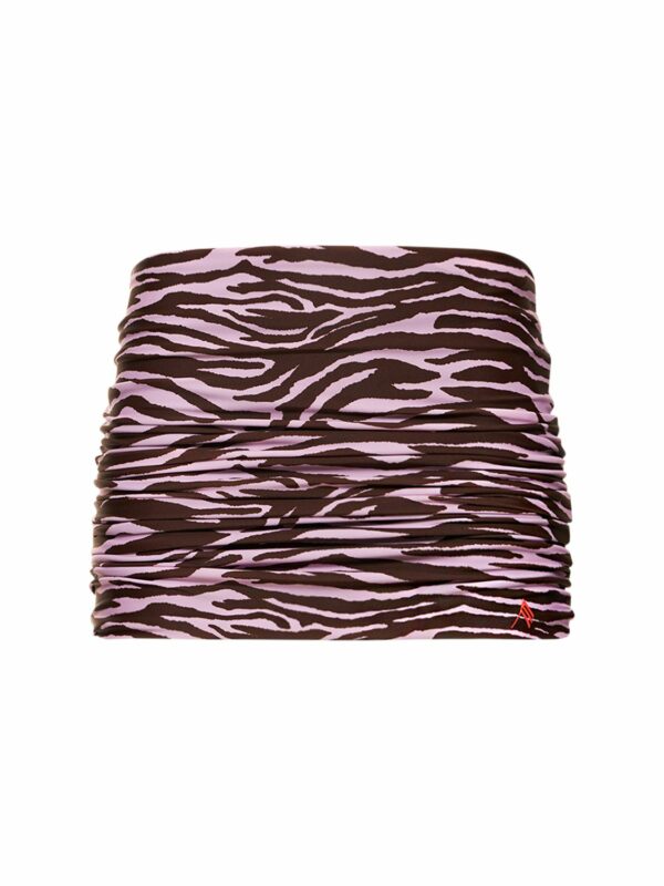 Zebra Printed Mini Skirt