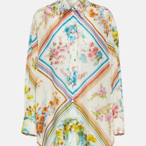 Zimmermann Halcyon floral silk blouse