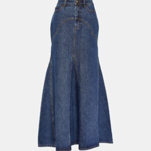 Zimmermann Luminosity denim maxi skirt