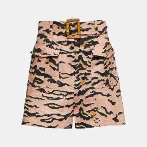 Zimmermann Matchmaker Safari printed linen shorts