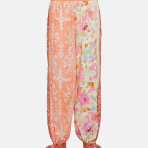 Zimmermann Raie printed cotton track pants