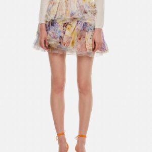 Zimmermann Rhythmic Tiered Mini Skirt