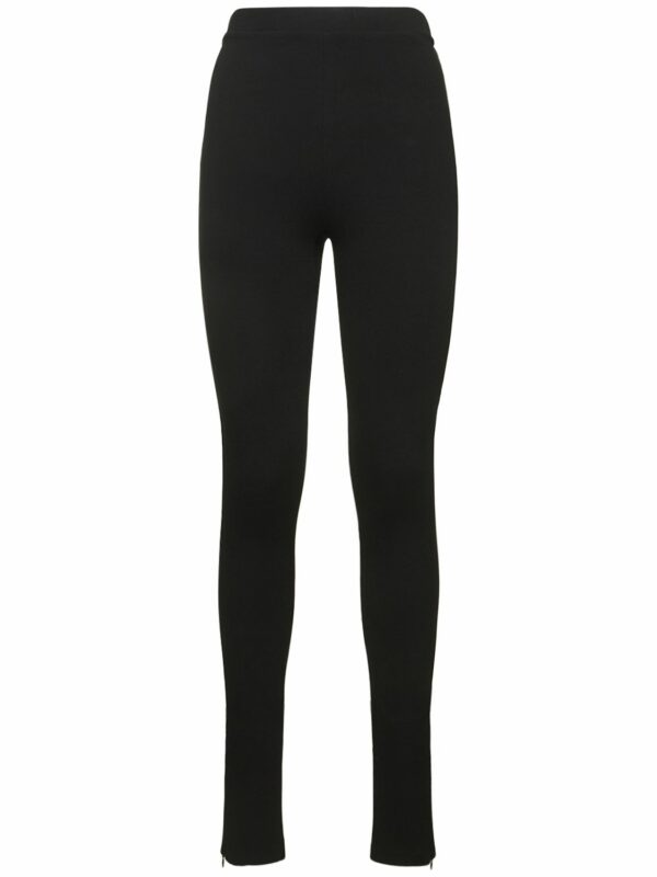 Zip Stretch Viscose Leggings