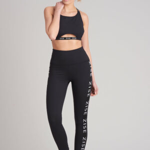 Zise Mimi Deep Waistband Leggings, Black