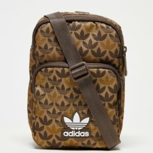 adidas Originals monogram mini crossbody bag-Brown