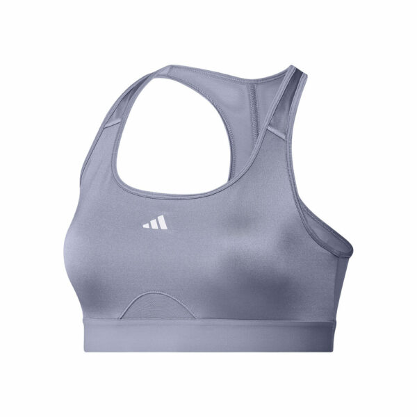 adidas PowerReact Training Medium-Support Bra Sports Bras Women silver