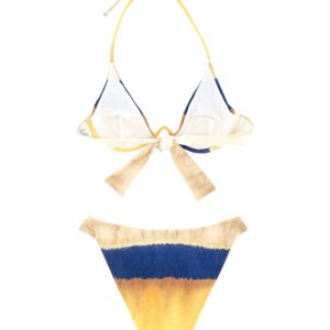 alberta ferretti bikini set with tie dye print