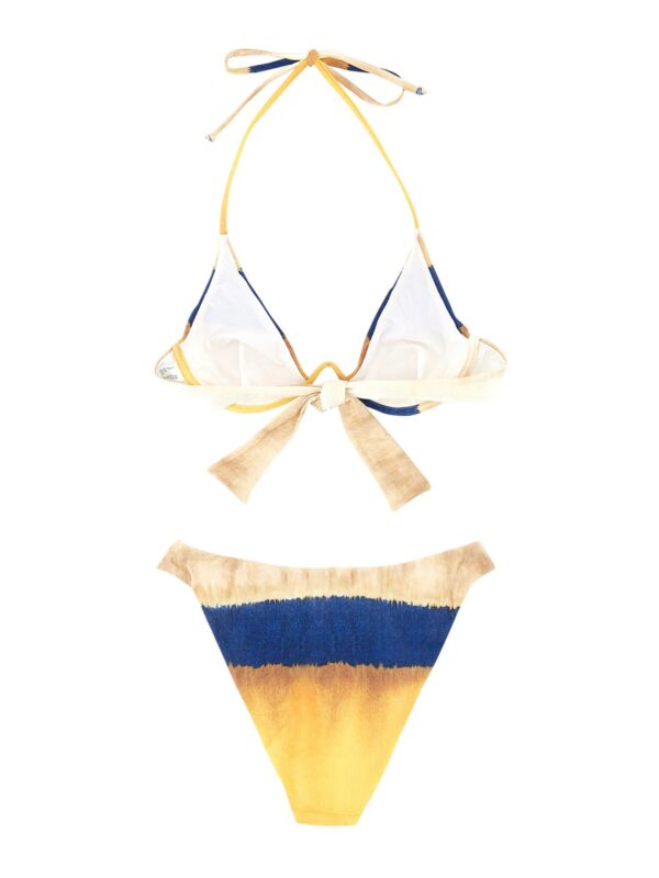 alberta ferretti bikini set with tie dye print