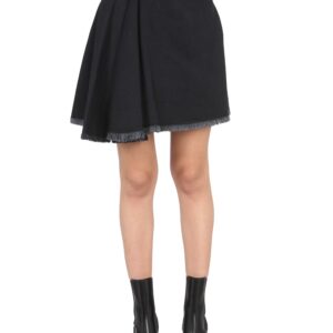 alexander mcqueen asymmetrical mini skirt