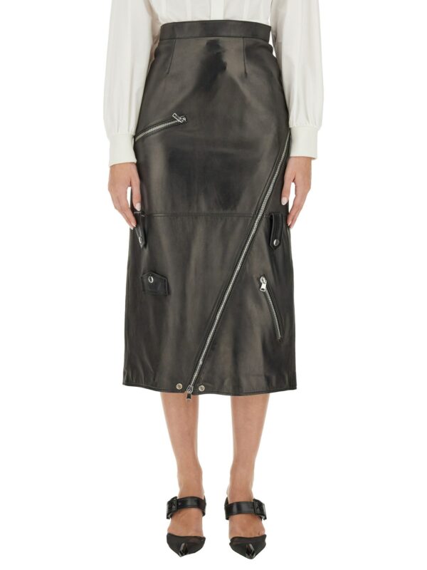 alexander mcqueen midi skirt