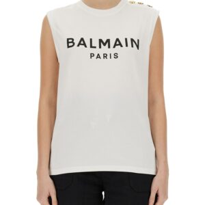 balmain camisole with three buttons