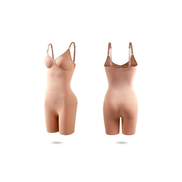 (beige, S/M) Seamless All in One Body Shaper