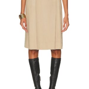 chanel Chanel Wrap Wool Skirt in Beige - Beige. Size 42 (also in ).