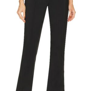 fleur du mal Tailored Crystal Cutout Pant in Black. Size 10, 4, 6.