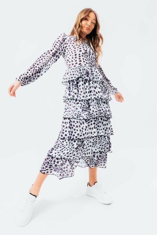 hype dalmatian women's midi dress