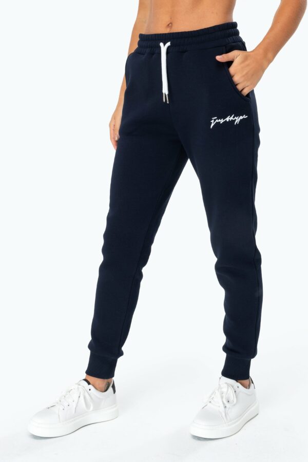 hype navy scribble logo women's joggers