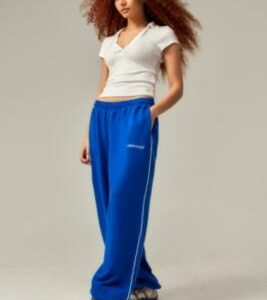 iets frans. Bright Blue Harri Baggy Joggers - Blue S at Urban Outfitters