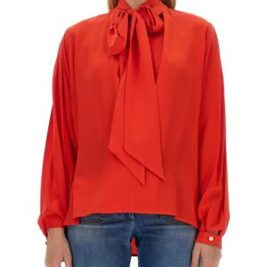 victoria beckham blouse with bow