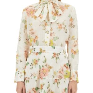 zimmermann blouse with floral pattern