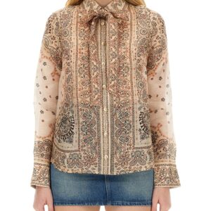 zimmermann silk blend blouse