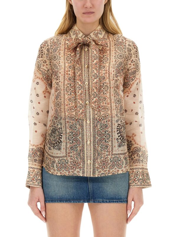 zimmermann silk blend blouse