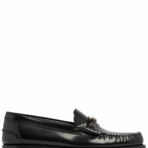 10mm Logo Leather Chain Loafers