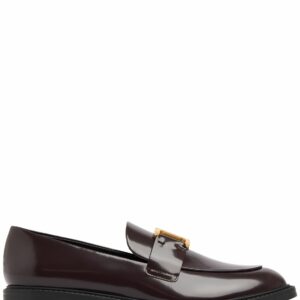 10mm Marcie Brushed Leather Loafers