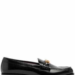 10mm Vlogo Chain Leather Loafers