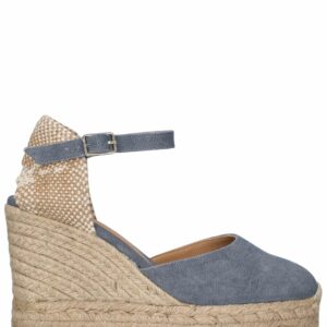 110mm Carol Denim Espadrille Wedges