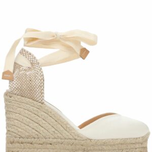 110mm Chiara Satin Espadrille Wedges