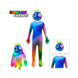 (120cm) Roblox Rainbow Friends Cosplay Costume Kids Jumpsuit Halloween Fancy Dress Party