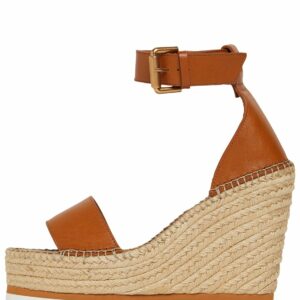 120mm Glyn Leather Espadrille Wedges