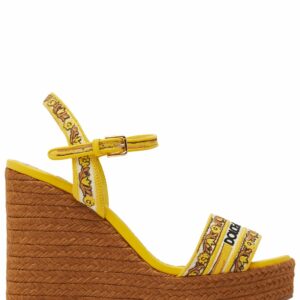 150mm Jacquard Espadrille Wedges