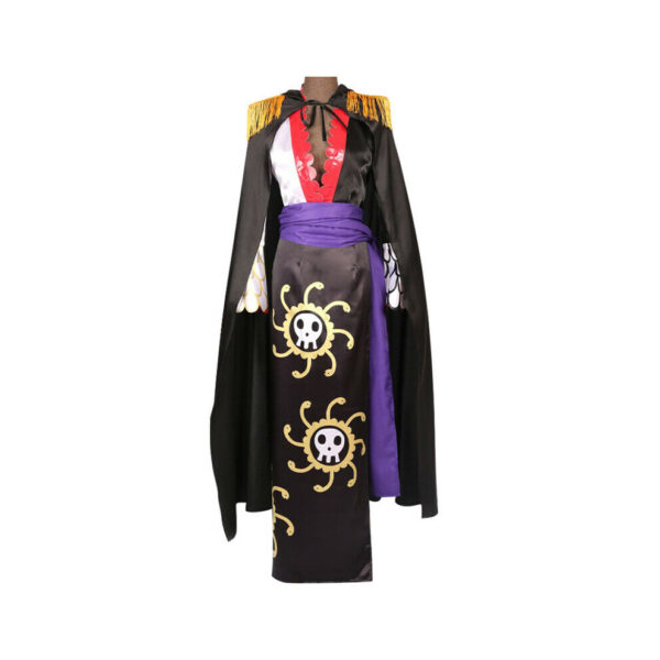 (2XL) One Piece Boa Hancock Cosplay Costume Dress Cloak Outfit Carnival Fancy Party