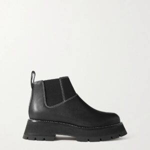 3.1 Phillip Lim - Kate Leather Platform Chelsea Boots - Black