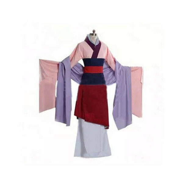 (3XL) Mulan Traditional Dress Party Cosplay Costume Full Set