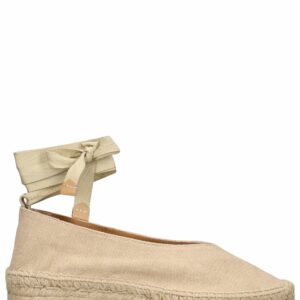 40mm Gea Cotton Espadrille Wedges