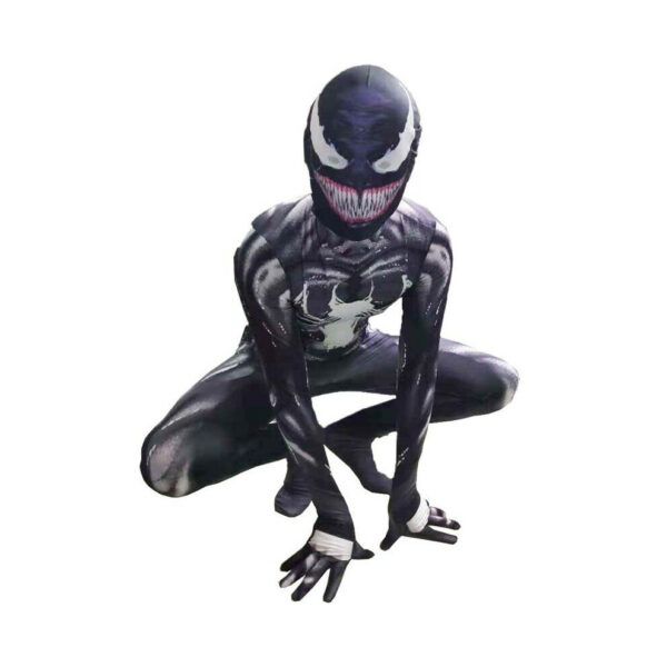 (7-8Years) Kids Boys Venom Superhero Halloween Party Cosplay Costume Jumpsuit Fancy Dress