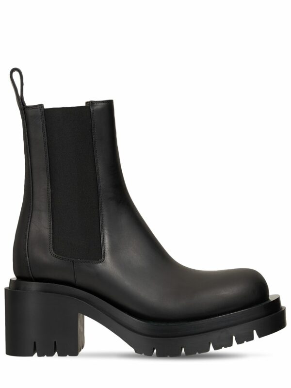 70mm Lug Leather Chelsea Boots