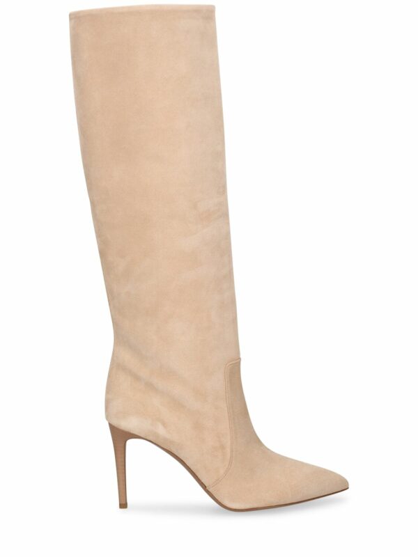 85mm Stiletto Suede Tall Boots