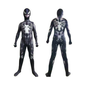 (9-10 Years) Kids Boys Venom Superhero Halloween Party Cosplay Costume Jumpsuit Fancy Dress