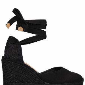 90mm Carina Canvas Espadrille Wedges