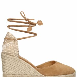 90mm Carina Suede Espadrille Wedges