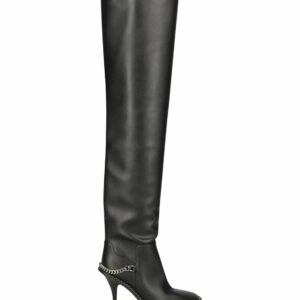 95mm Faux Leather Over-the-knee Boots