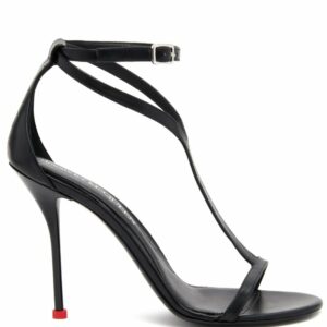 ALEXANDER MCQUEEN- Leather Heel Sandals