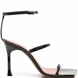 AMINA MUADDI- Maya Patent Leather Heel Sandals