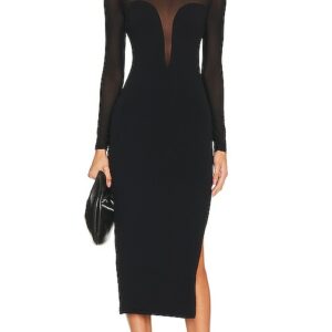 ASTR the Label Leona Sweater Dress in Black. Size M, S, XS.